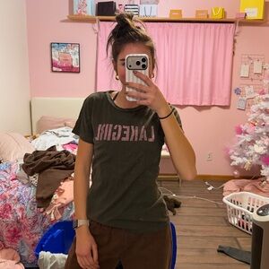 Lakegirl Olive Graphic Tee